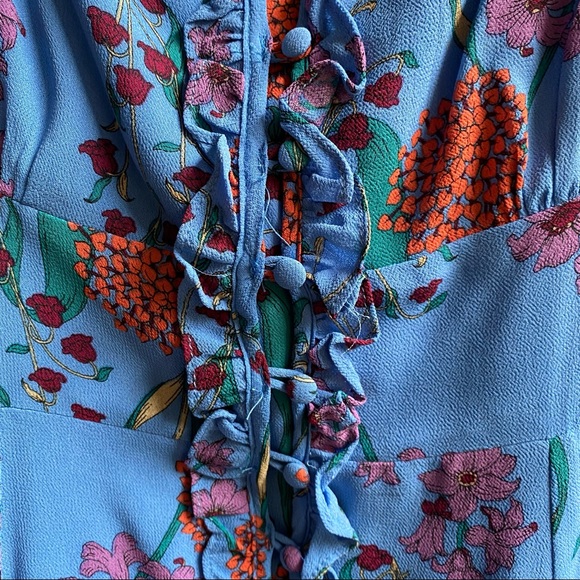 Astr Blue Floral Dress - Picture 4 of 8